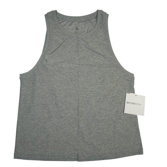 Beyond Yoga Tops - Beyond Yoga Featherweight Rebalance Tank XS Silver Mist Heather Yoga NWT Top